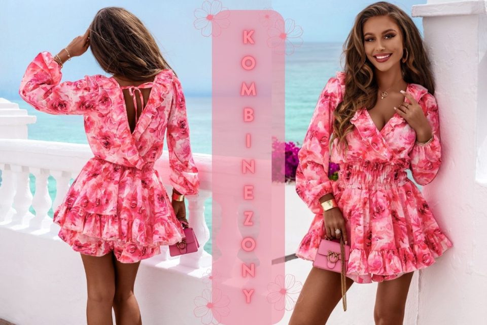 KOMBINEZON w kwiatowy print